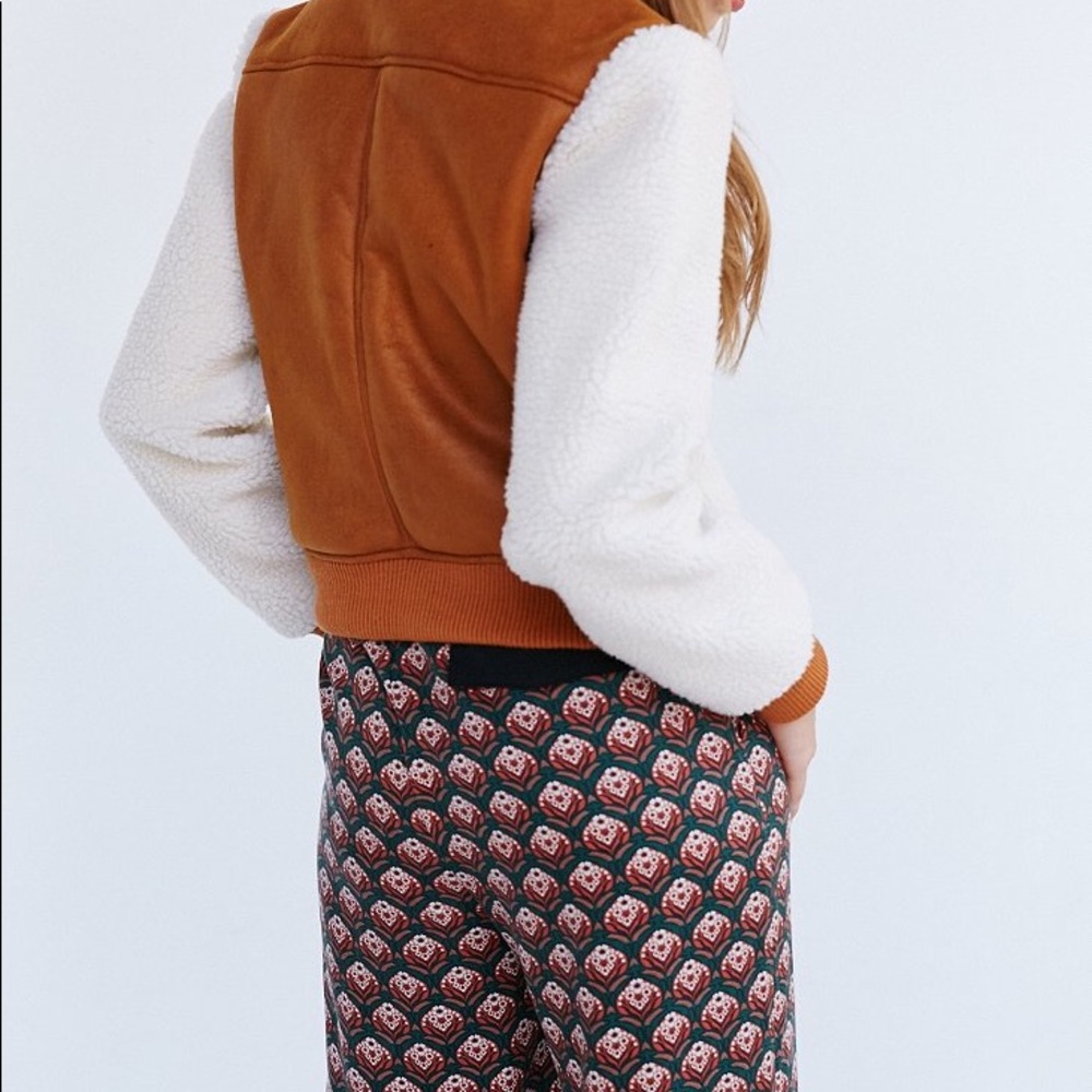 Members only Sherpa faux shearling jacket.